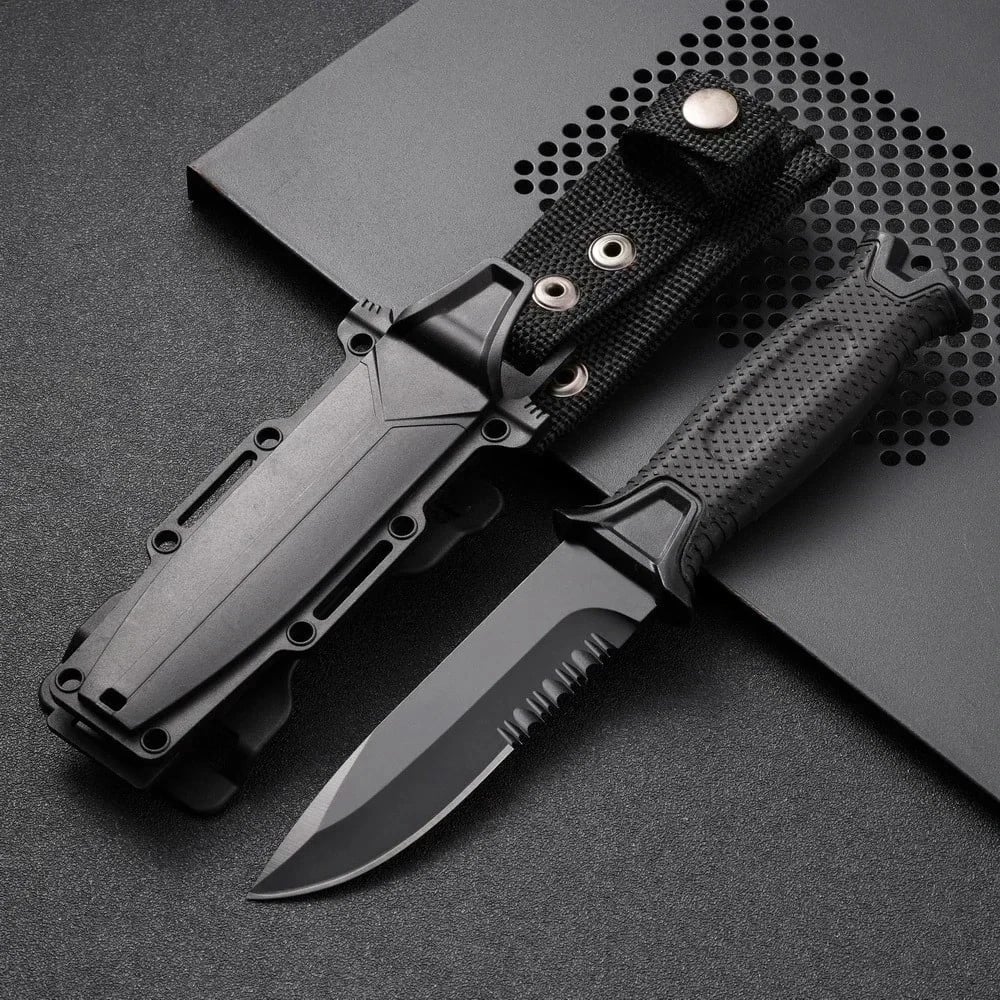⚔️ Outdoor Tactical Knife – High-Rigidity Survival & Utility Blade