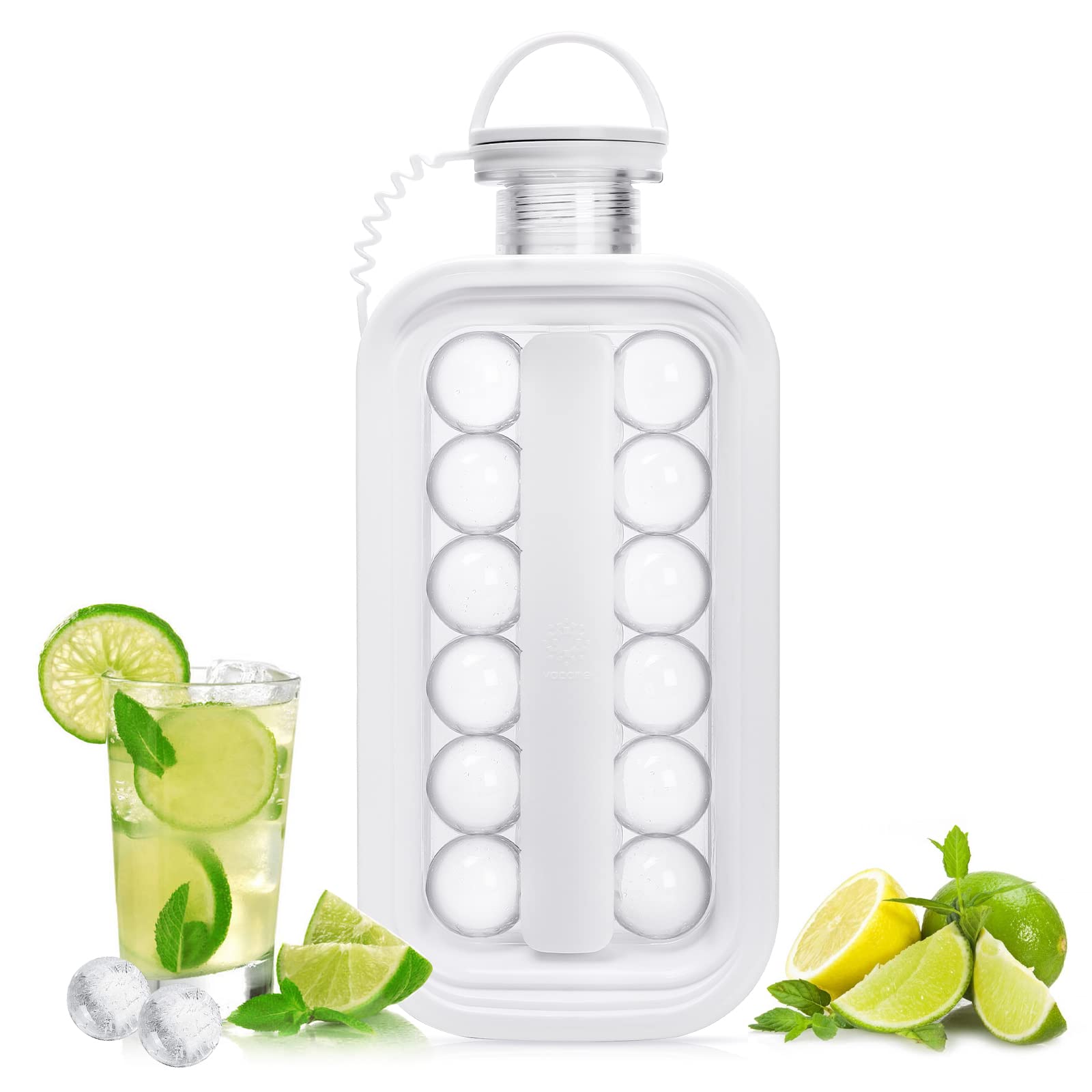 🔥Last Day Promotion 48% OFF - 🔥Ice Cube Trays 2 in 1 Portable Ice Ball Maker