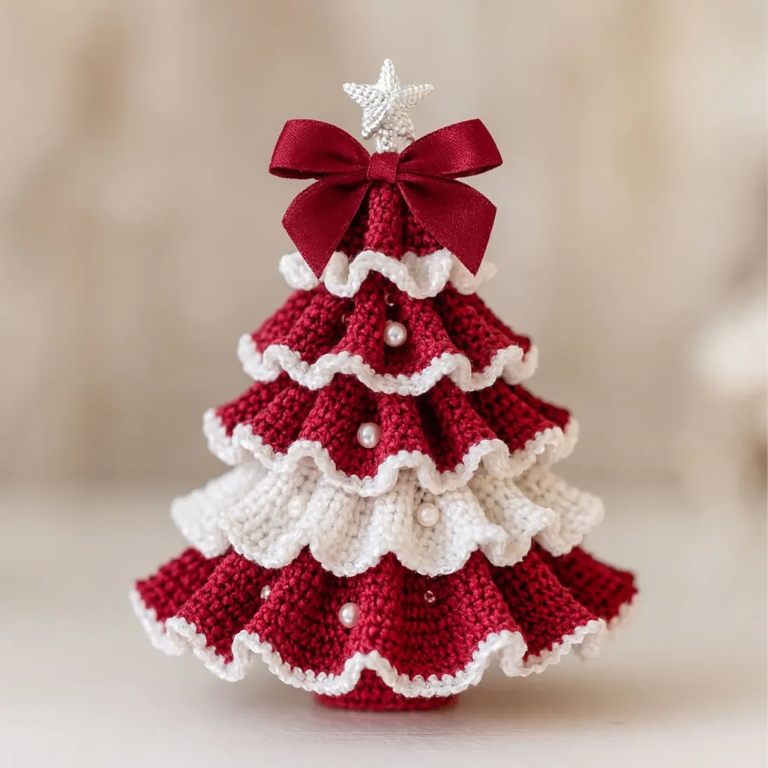 DIY Crochet Christmas Tree Kit – Handmade Holiday Decoration Set🎄