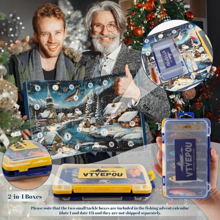🎁TikTok Last Day Sale - 70% OFF🎣2025 Xmas Holiday Fishing Advent Calendar