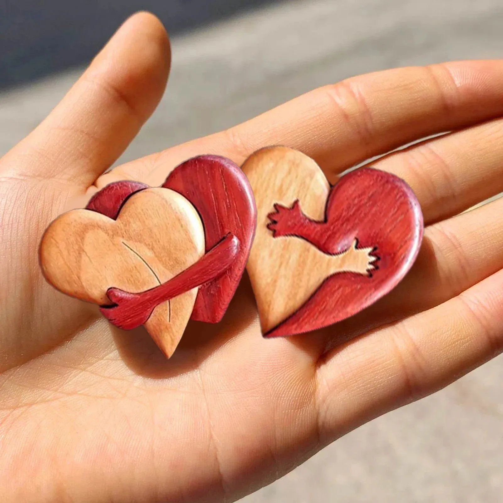 🎄Christmas Sale 49% OFF - 🔥A Hug From My Heart For You (Wood Carvings)