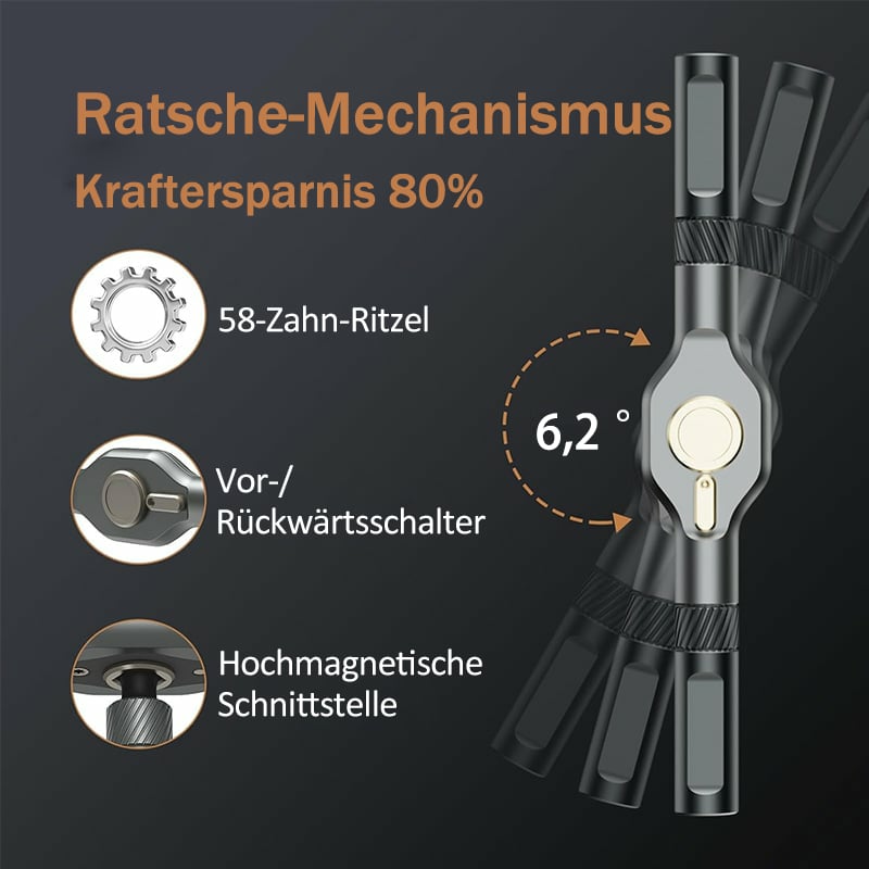 🔥Letzter Tag Verkauf 49% Rabatt🔧24-in-1 DIY Schraubendreher-Set – Magnetisch, Kompakt & mit Ratsche
