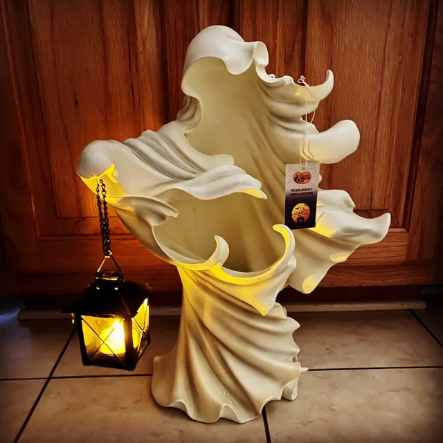 🔥My new Boo guys came today!🧙‍♀️Halloween Faceless Witch Lantern Statues – Set of 2