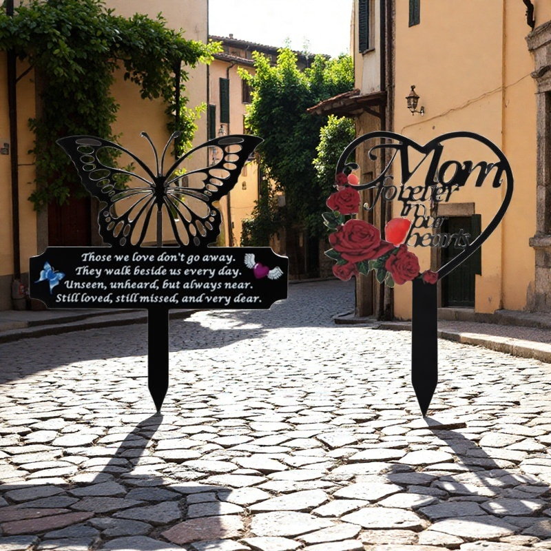 🔥 50% OFF – Limited Time Only! 🔥Rustic Ground Memorial Plaque – Decorative Cemetery Tribute for Garden or Grassland