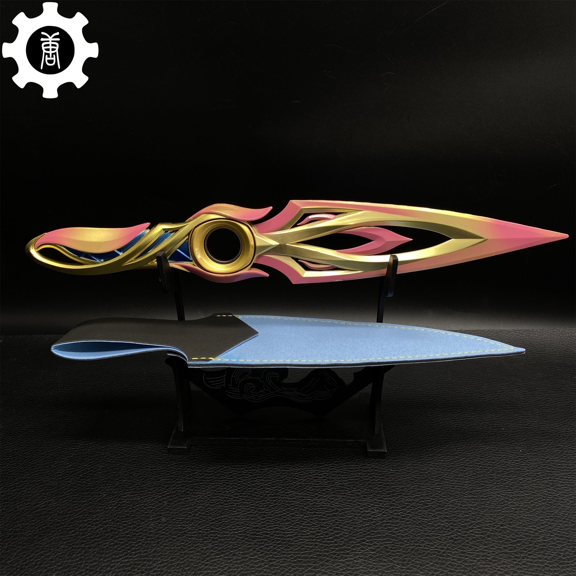 Metal Dull Blade Mystbloom Kunai 11'' Game Prop 3 Colors