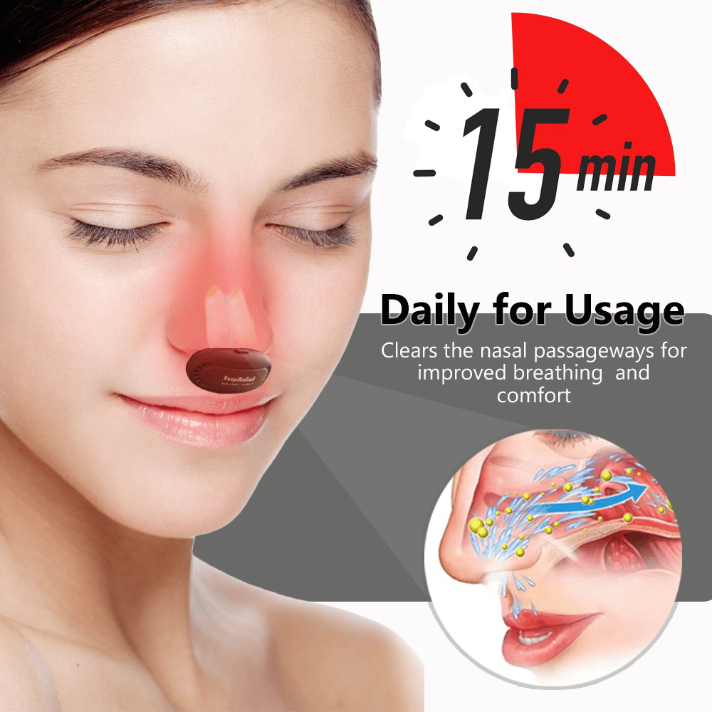 Last Day Promotion 70% OFF - 🔥RespiRelief Red Light Nasal Therapy Instrument