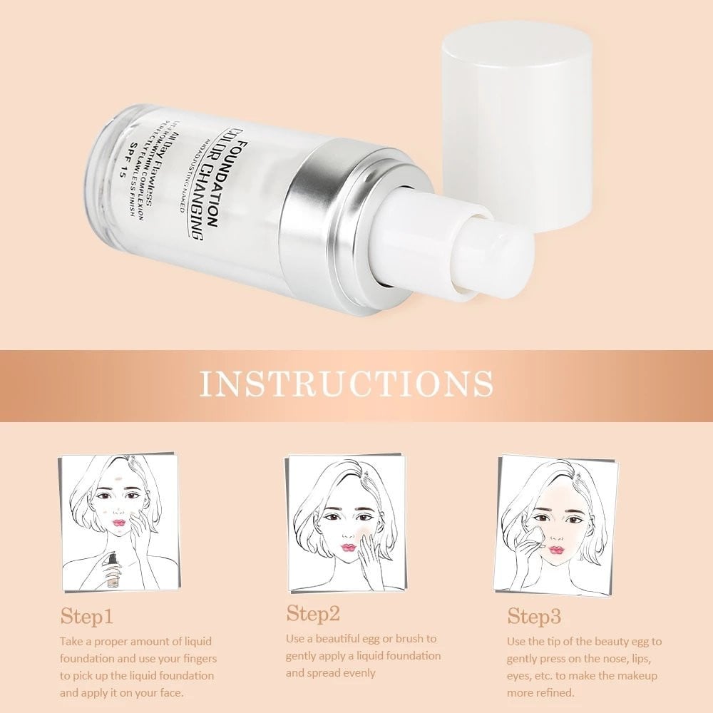 (🎉Last Day Promotion 50% OFF) Colour Changing Mature Skin Foundation