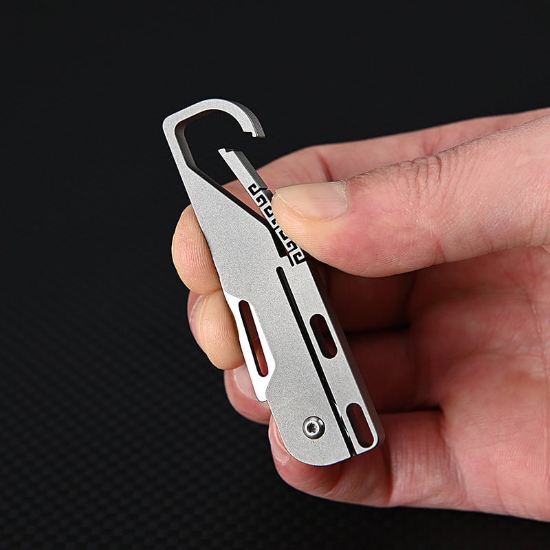 Multifunctional keychain knife
