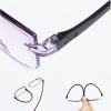 Sapphire high hardness anti blue light intelligent dual focus reading glasses