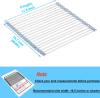 Seropy Roll Up Dish Drying Rack, Over The Sink Dish Drying Rack Kitchen Rolling Dish Drainer, Foldable Sink Rack Mat Stainless Steel Wire Dish Drying Rack for Kitchen Sink Counter Storage 17.5x11.8