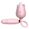 SHEMESIX - Ladies Rose Double Tongue Licking Vibrating Telescoping Vibrator G-spot Clit Vibrator