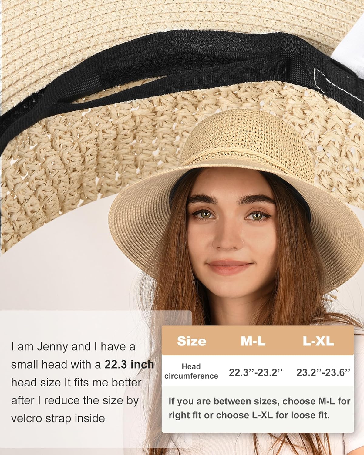 FURTALK Sun Hats for Women Beach Hat Wide Brim Handmade Straw Hat Breathable Foldable Packable Cap for Travel UPF