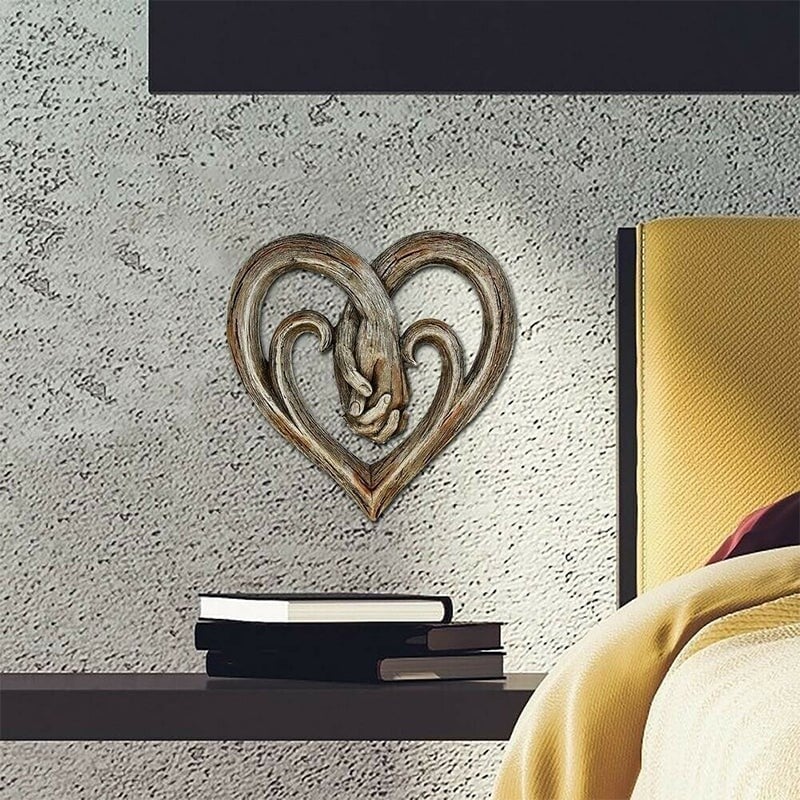 (🎉Last Day Promotion 50% OFF) Heart Holding Hands Wall Decor - Forever Love