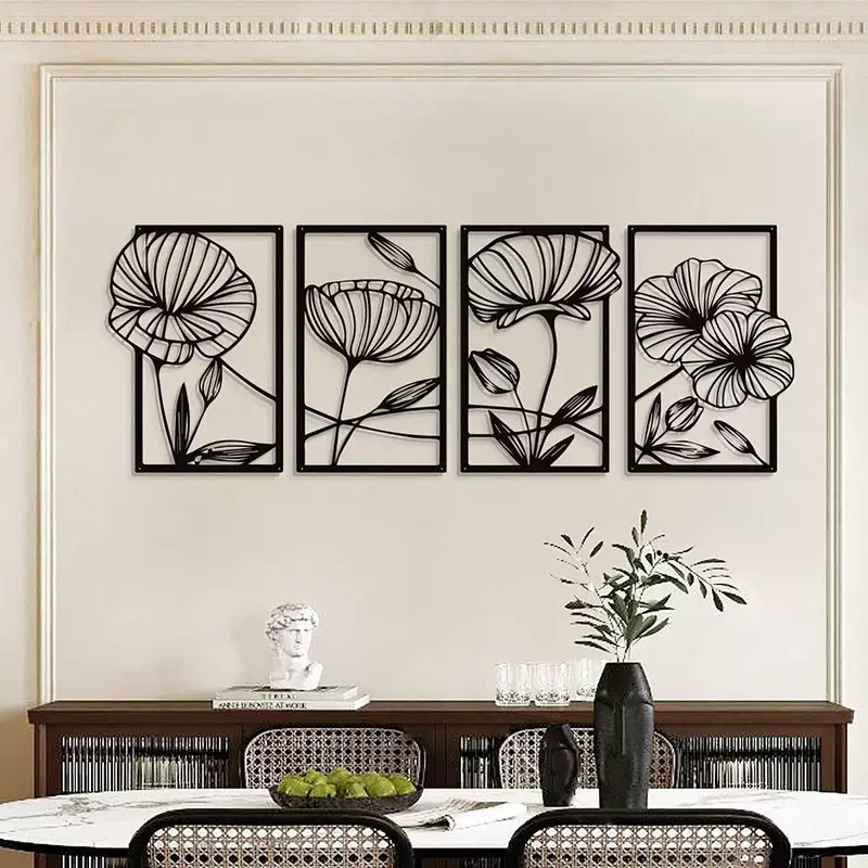 🔥 50% OFF – Limited Time Only!  Minimalist Metal Lotus Wall Art – Zen-Inspired Iron Line Wall Hanging for Home, Bedroom & Living Room Decor