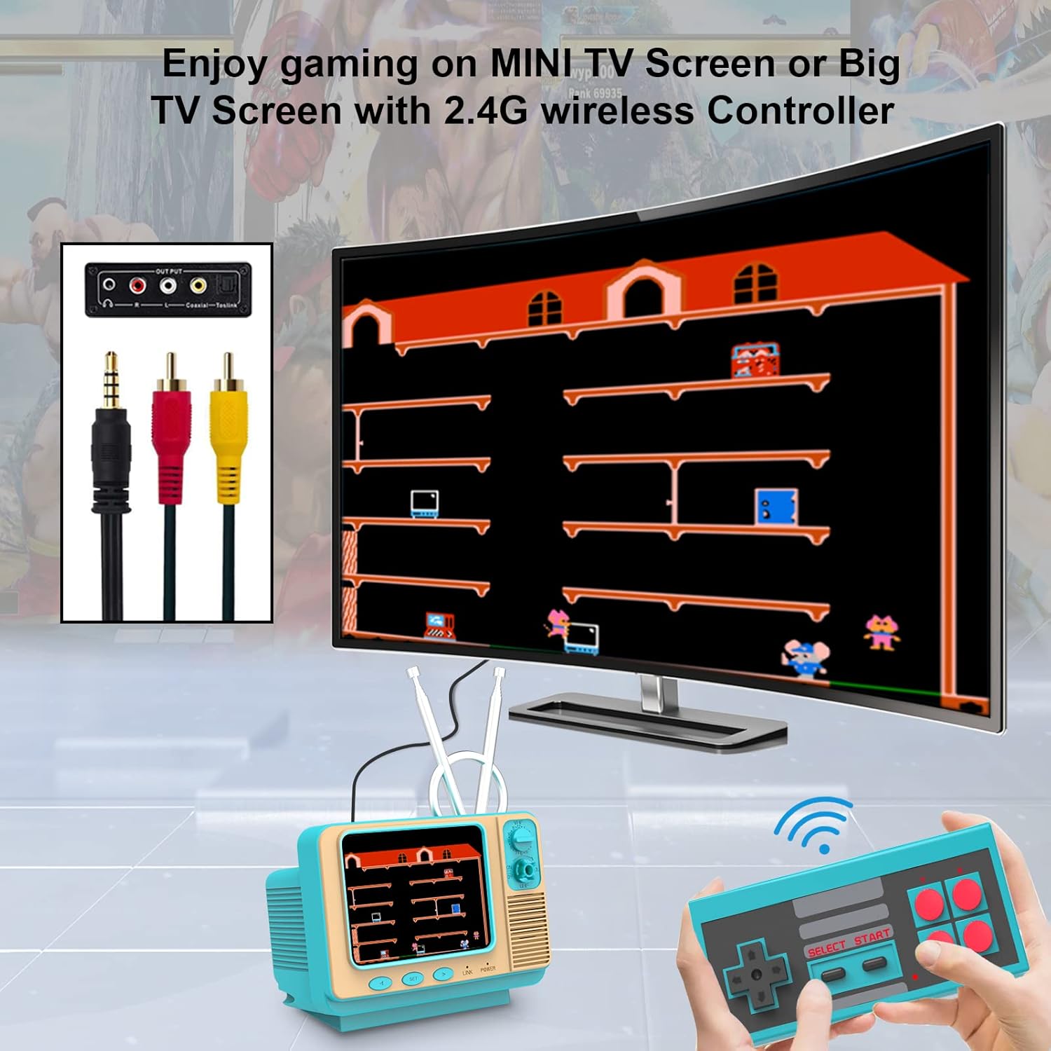 🔥Last Day 50% OFF - Mini TV Style 3.0-inch Screen Video Games Player