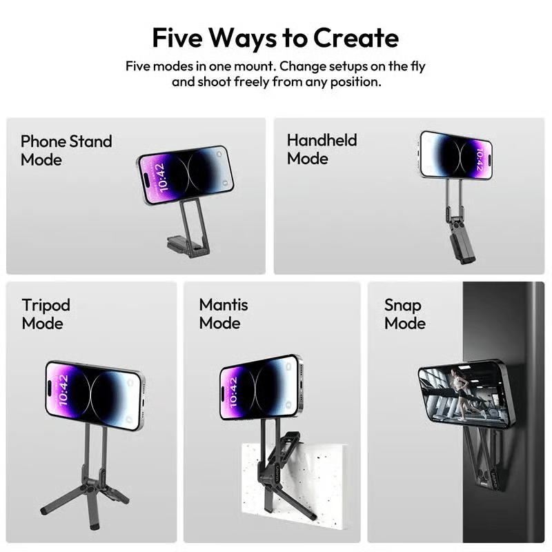 🍂TikTok Fall Mega Sale🎉Magnetic Phone Tripod for iPhone, MA38 Portable Phone Holder Mini Tripod for Magsafe