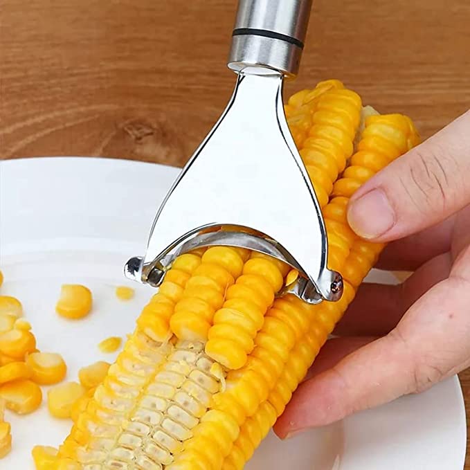 (🎄Early Christmas Sale - 48% OFF) Premium Stainless Steel Corn Peeler,Buy 5 Get 3 Free & Free Shipping