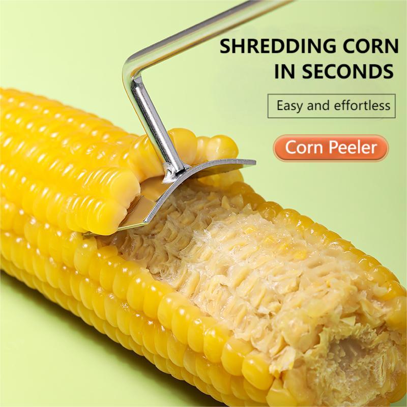 🔥Last Day 50% OFF-  Long Handle Stainless Steel Corn Stripping Tool