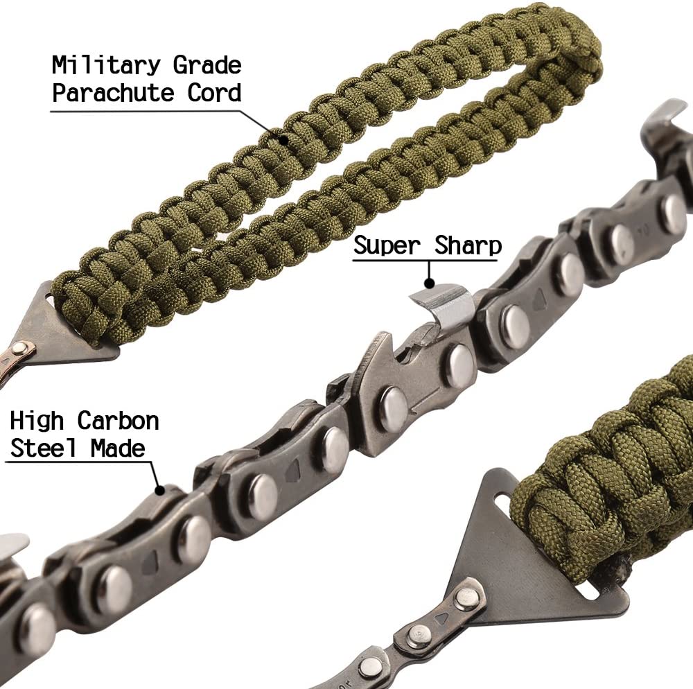 Pocket Chainsaw with Paracord Handle