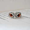 ⏱️<strong>Last Day Clearance Sale 60% OFF</strong> - Wisdom Owl Eye Silver Ring - Adjustable Size