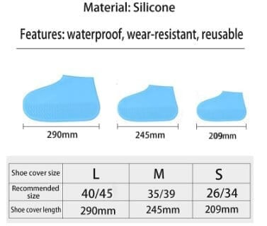 🔥LAST DAY 71% OFF-Waterproof Shoe Cover Silicone(🔥🔥Buy 2 get 1 free/Buy 3 get 2 free/Buy 4 get 3 free)