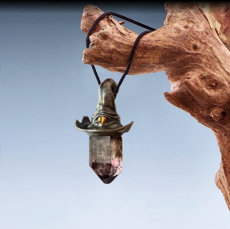 🔥Last Day 50% OFF -🧙Witch's Magic Hat Amethyst Pendant