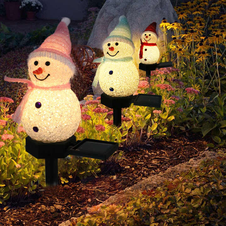 🎄2024 - Ealy Christmas Sale🎁-Waterproof Solar Snowman Lamp