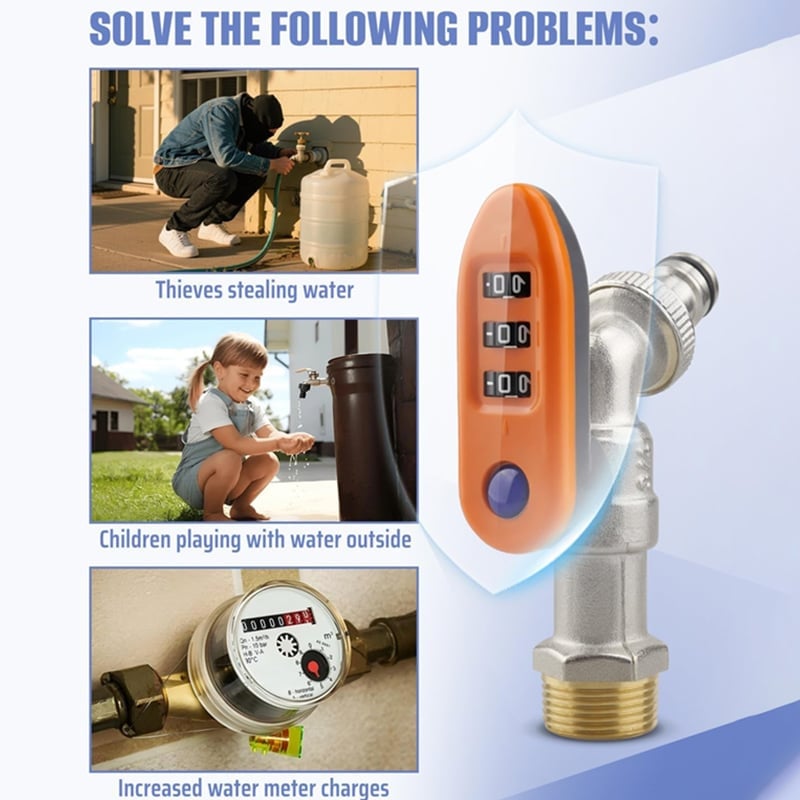 🔥1/2'' Freeze-proof faucet with password lock