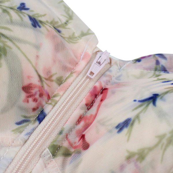 Front Zipper Wireless Flower Bra