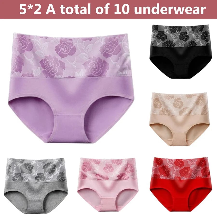 🔥Last Day Promotion 70% OFF-🔥-Cotton Tummy Control  Underwear🔥Buy 5 Get 5 Free