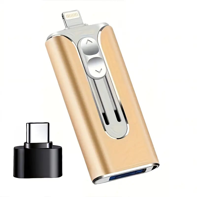 Last Day Promotion 70% OFF - 🔥32~256GB Micro USB + 8 Pin + USB 3.0 4 in 1 Mobile Phone Computer U-Disk