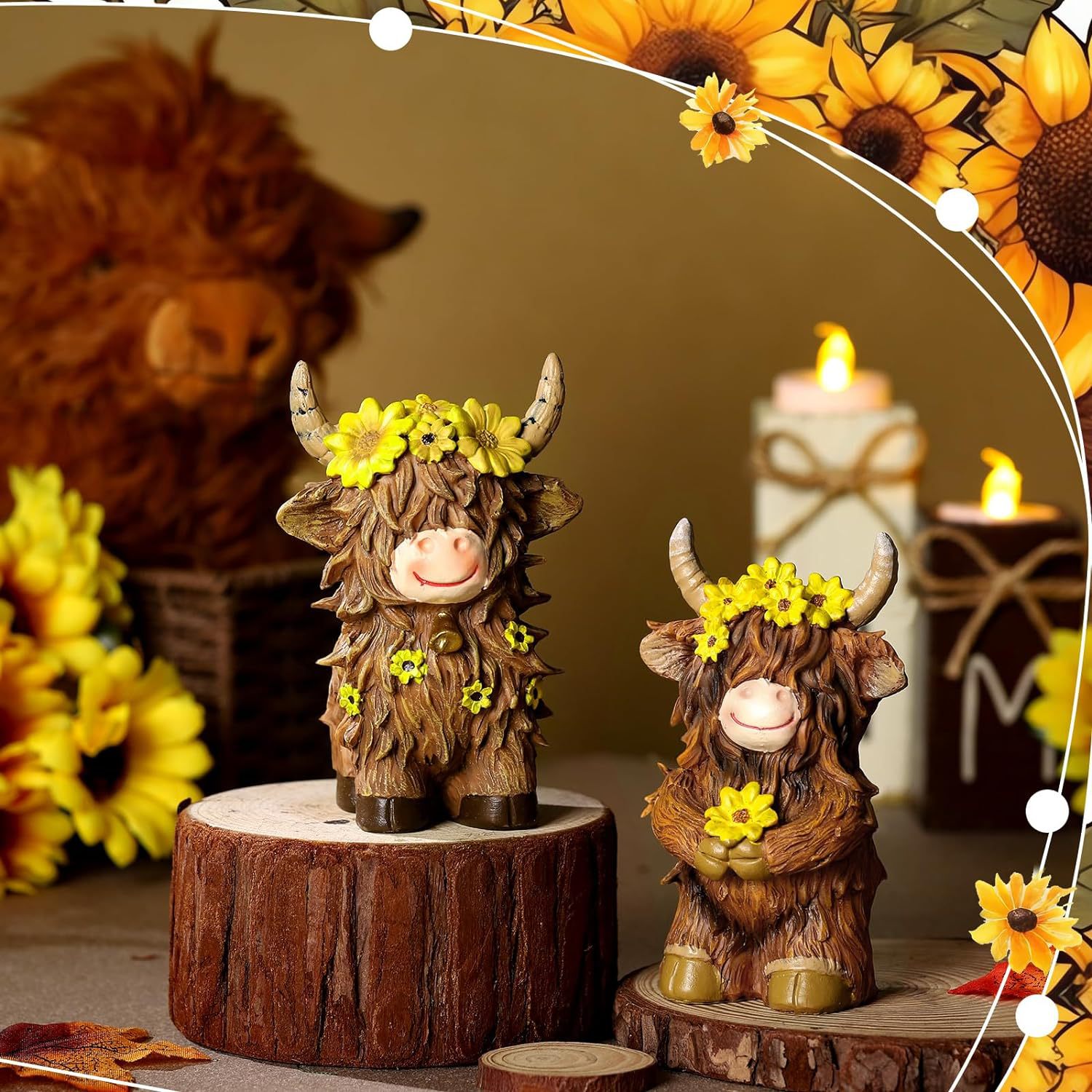 💥LAST DAY SALE 50% OFF💥Highland Cow Figures 2Pcs