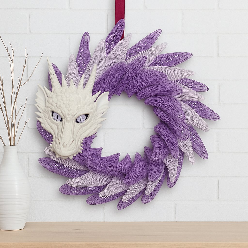 🎁TikTok Last Day Sale - 70% OFF🐉 Purple Dragon Wreath