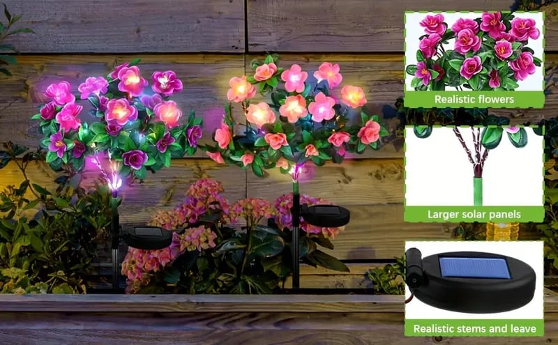 🔥Last Day 70% OFF- 🌺Solar fluorescent garden light