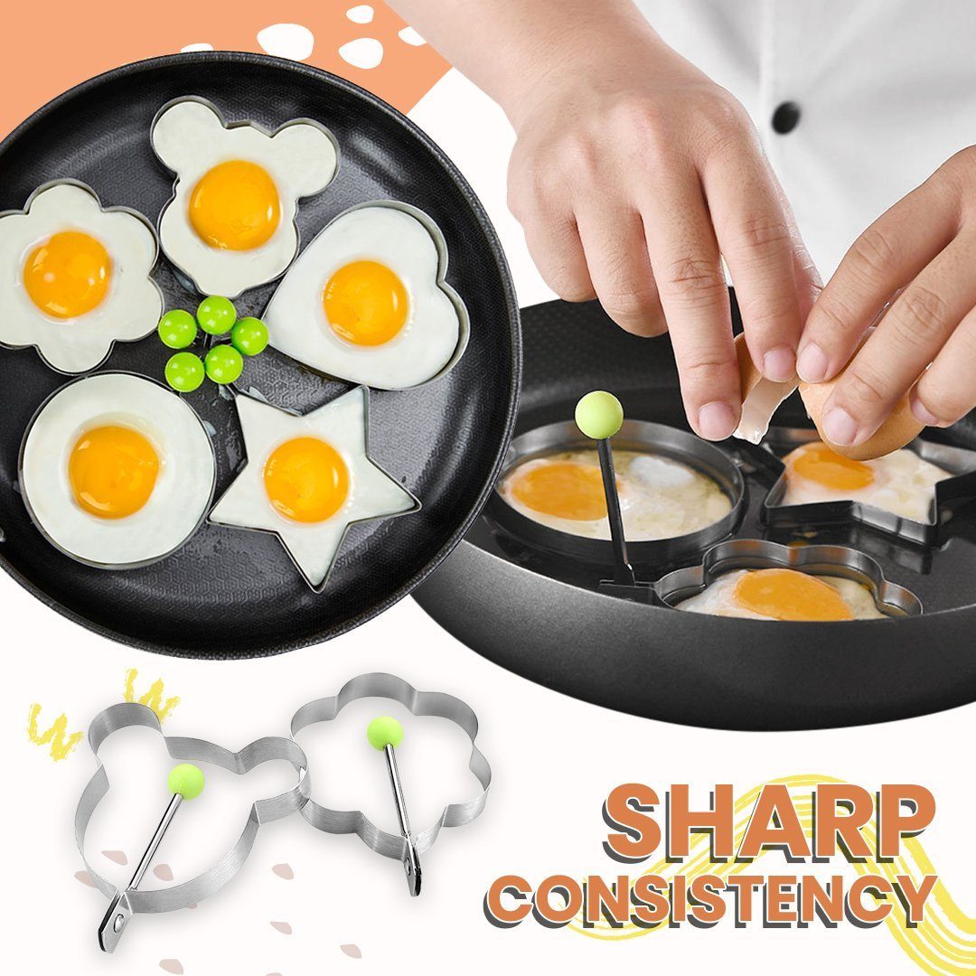 🔥(Mother's Day Hot Sale - 50% OFF) Stainless Steel Fried Egg Mold - BUY 4 GET 2 FREE