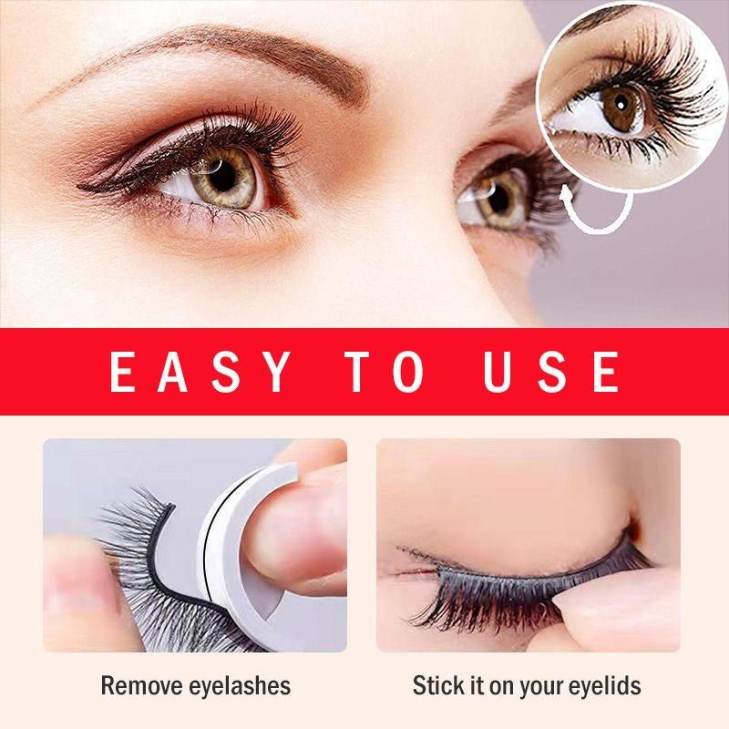 (🔥Last Day Promotion-SAVE 50% OFF)Reusable Self-Adhesive Eyelashes, BUY 2 FREE SHIPPING