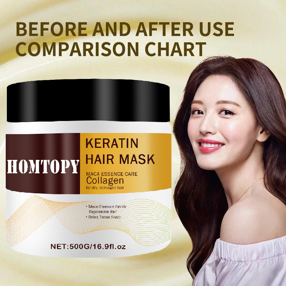 🎉Hot Sale 49% OFF🎉Nuts Oil Collagen Hair Mask Repair Dry Organic Gum Keratin Hair Mask