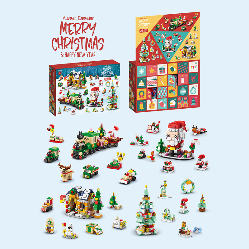 🎅2024 Early Christmas Sale🎁 Advent Calendar Christmas Building Blocks Set