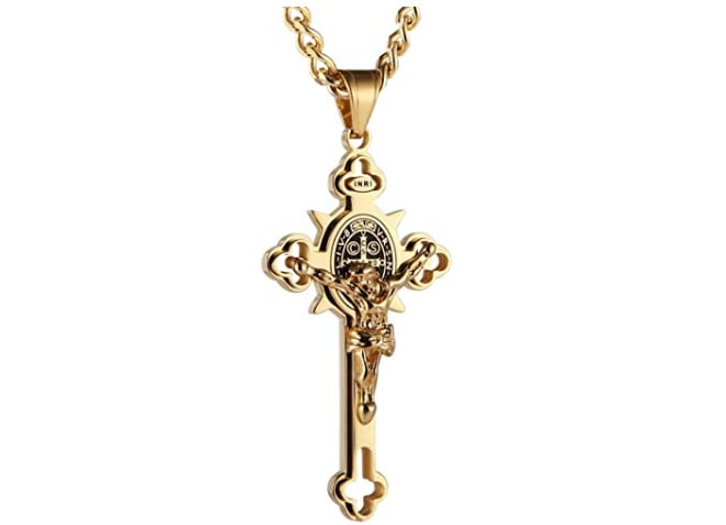 🔥ST.Benedict Protection Cross Power Pendant Necklace