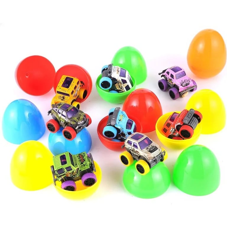 🎁TikTok Spring Last Day Promotion 48% OFF-🚗-Alloy Mini Q-Cartoon Doodle Easter Egg Car - Surprise & Fun in Every Egg!