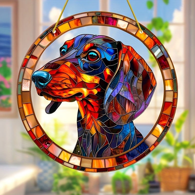 🐶🌈Dachshund Suncatcher