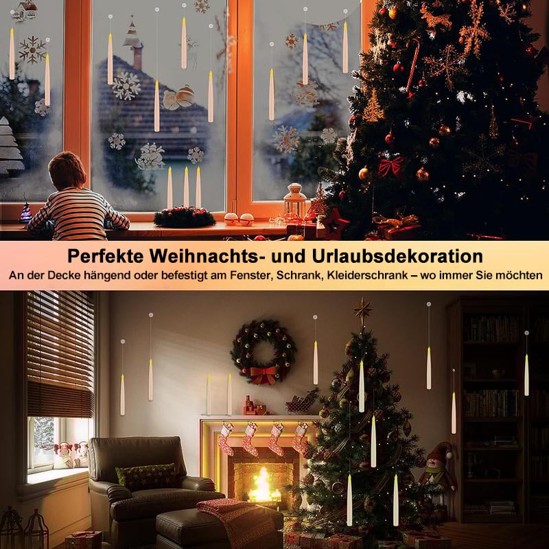 🕯️Flammenlose schwimmende LED-Kerzen mit Zauberstab-Fernbedienung