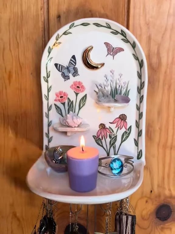 🎁TikTok Last Day Sale - 70% OFF🎉Sacred Floral Jewelry Altar