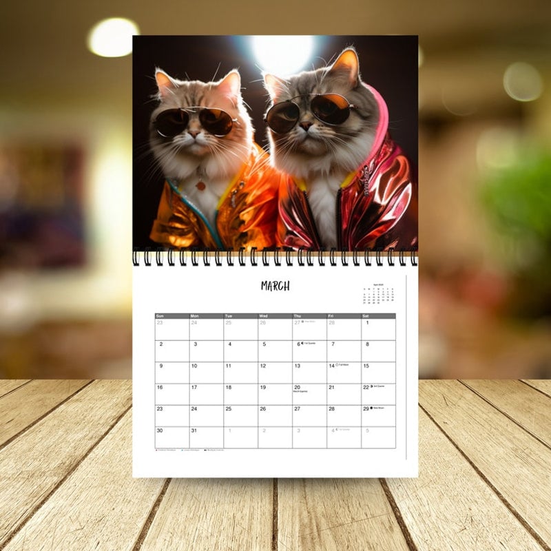 (🔥HOT SALE NOW 49% OFF) - 😺2025 Stylish Cats Calendar/Gift For Cat Lover