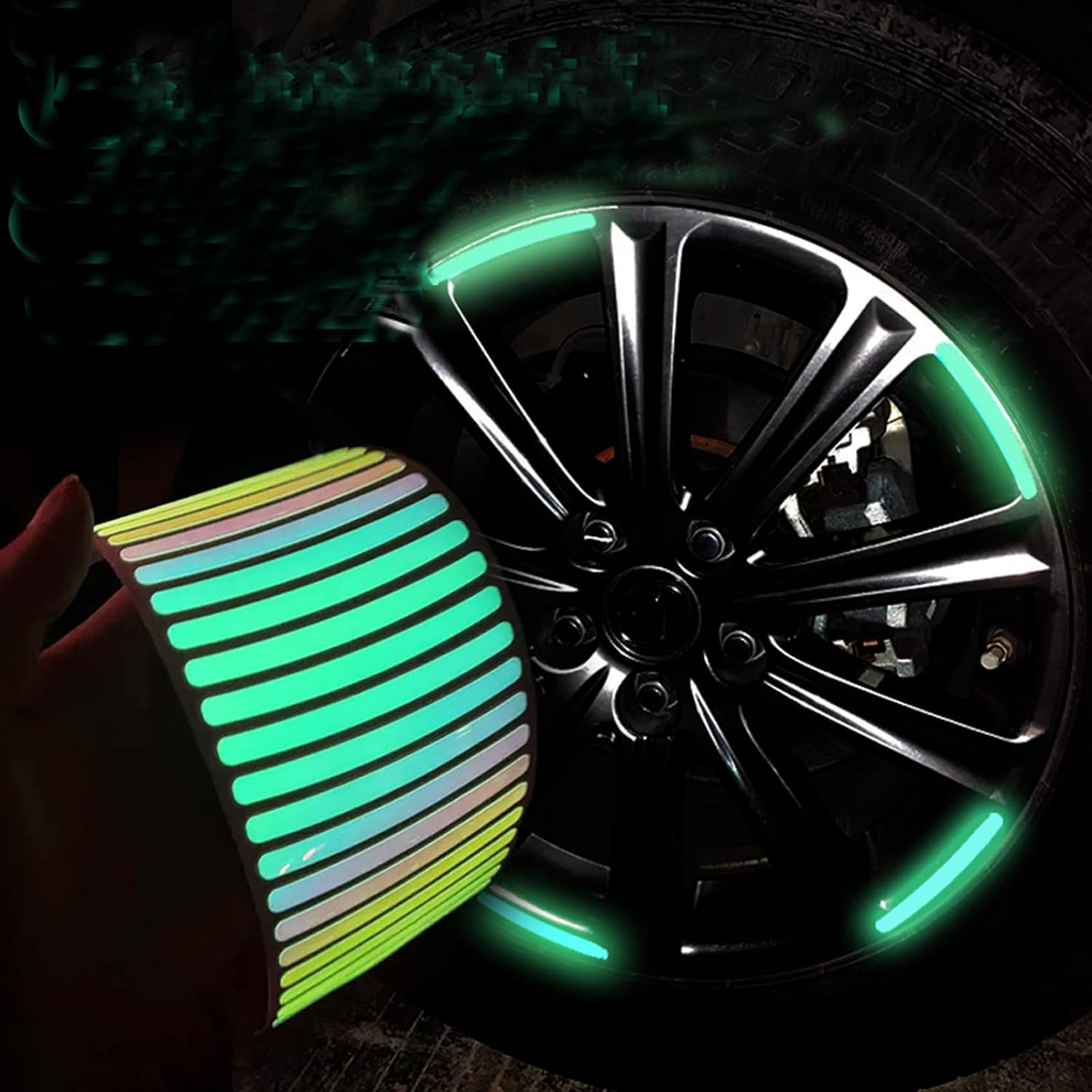 🔥🔥Glowing Wheel Hub Sticker