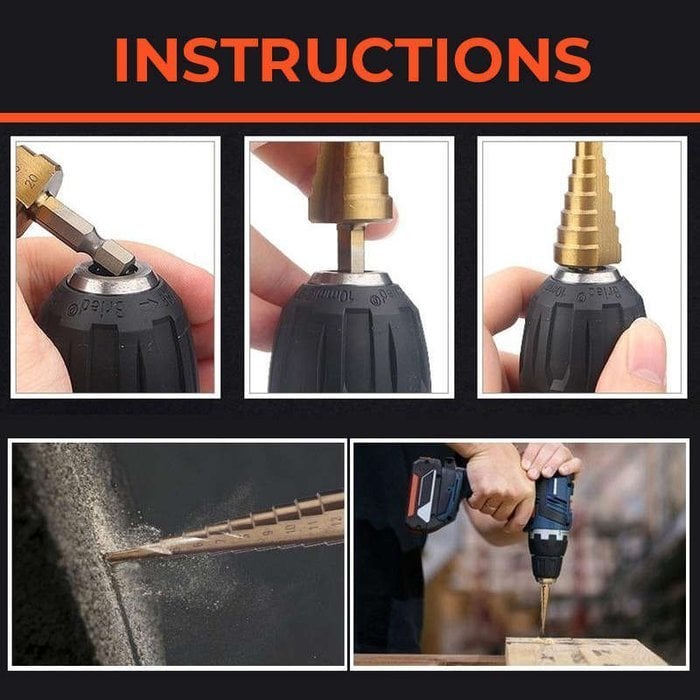 ⏰Last Day 50% OFF💥 - 6 PCS HSS Titanium Coated Drill Bit Set