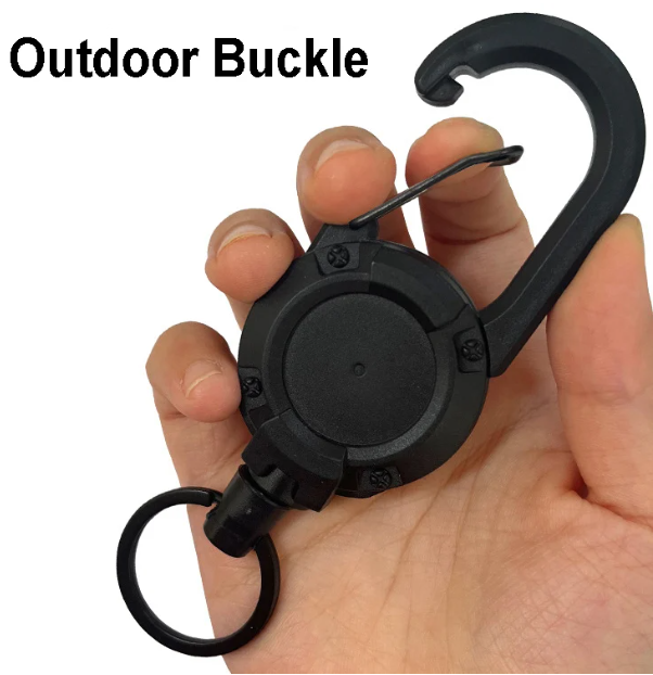 💥LAST DAY SALE 49% OFF💥Outdoor Automatic Retractable Wire Rope Luya Tactical Keychain