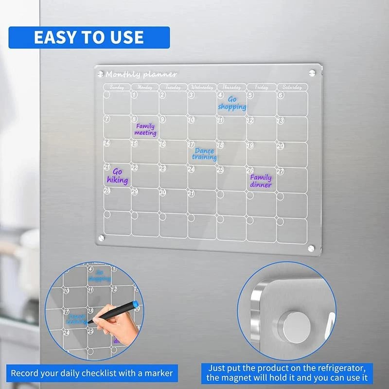 🔥 NEW YEAR 2024 SALE 50% 🎁📆Magnetic Schedule Planner For Fridge【Permanently reusable】