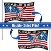 🔥Last Day 49% OFF🔴🔵⚪ - Charlie Kirk Freedom Great American Patriot Justice Memorial Patriotic Eagle US Grommet Flag