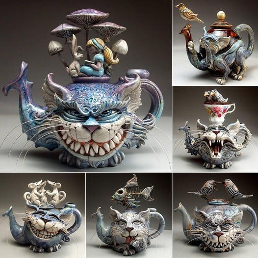 🔥Last Day Promotion 70% OFF🔥HANDMADE ART CAT TEAPOT-BUY 2 FREE SHIPPING